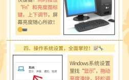 电脑显示屏亮度怎么调？