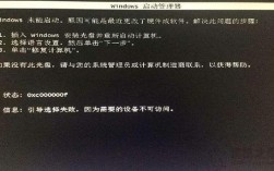 电脑状态oxcoooooof是什么故障？