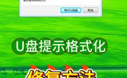 u盘插入电脑提示格式化