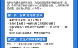 电脑图标怎么放桌面？