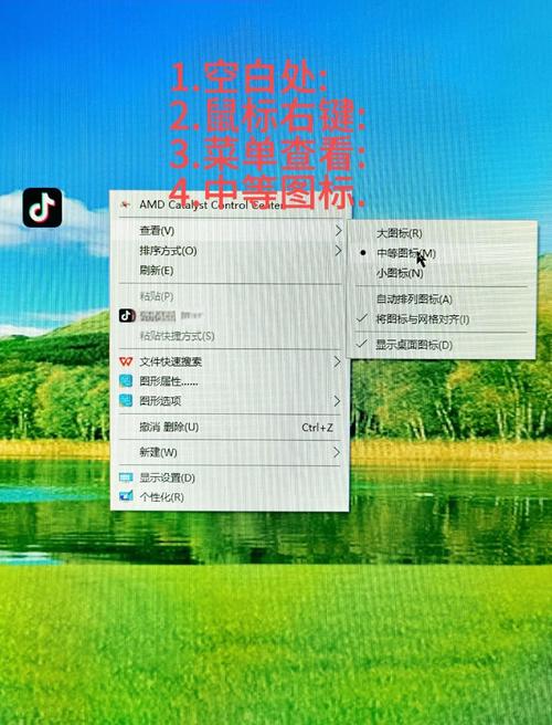电脑桌面图标大小怎么调？-图2