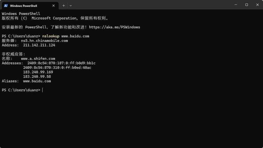 nslookup如何指定DNS服务器查询？-图2