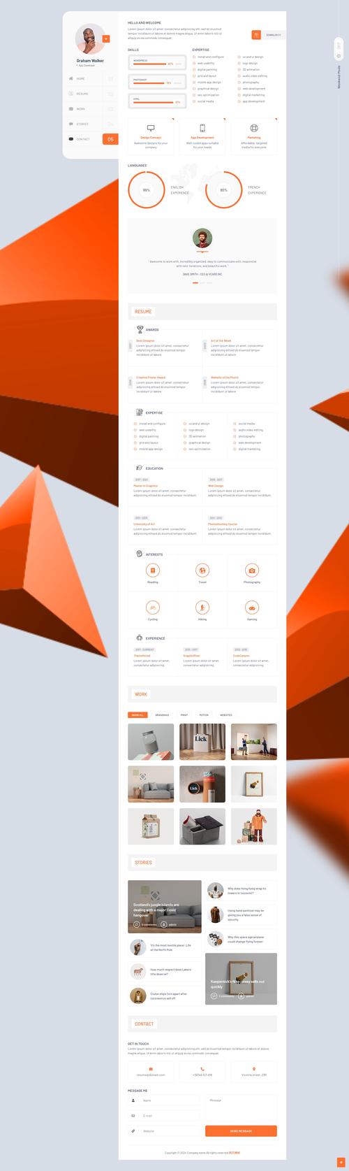 个人作品展示网站模板怎么选?-图3 个人作品展示网站模板怎么选?-图3