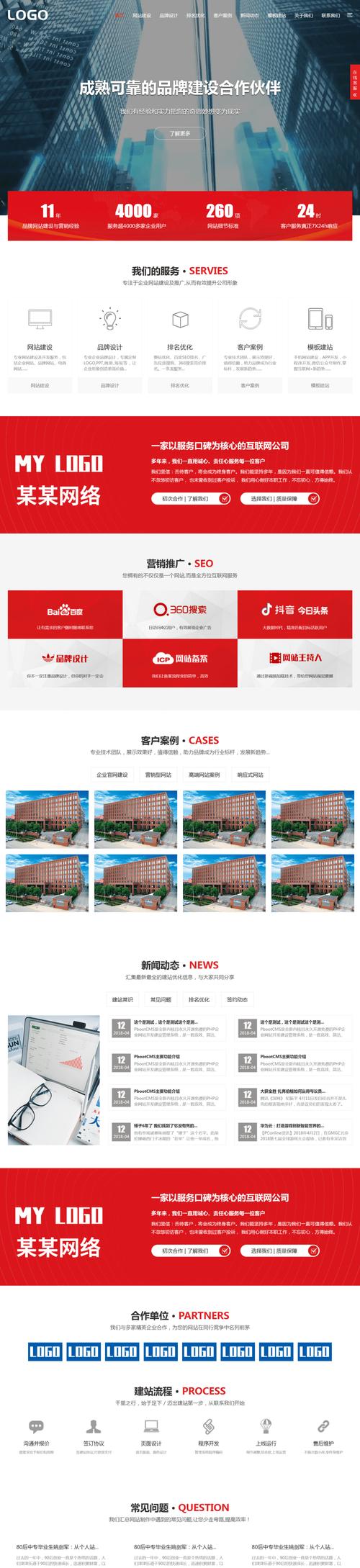 网络科技公司网站模板如何选？-图2