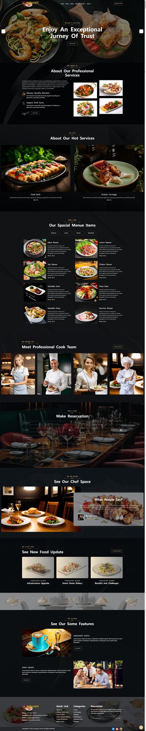 餐饮网站模板哪里能免费下载？-图1