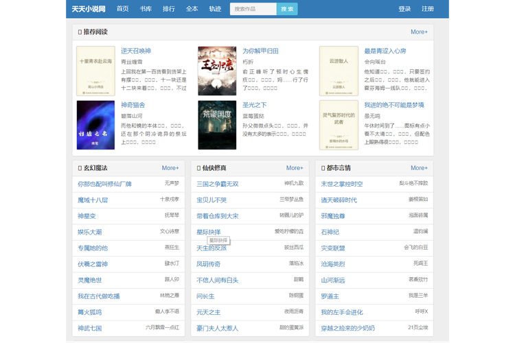 小说网站模板HTML如何快速搭建？-图1