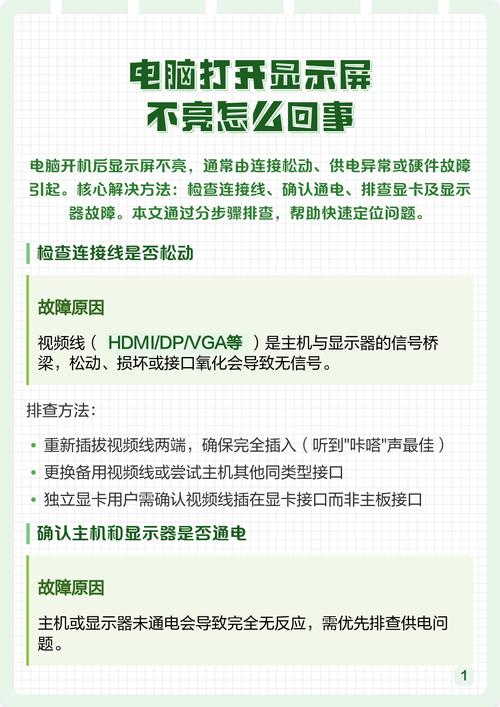 电脑屏幕不显示,咋回事?-图2 电脑屏幕不显示,咋回事?-图2