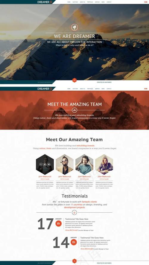 欧美网站模板psd哪里找？-图1