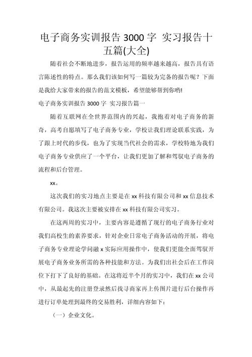 商务网站建设实训报告有何核心成果与启示？-图1